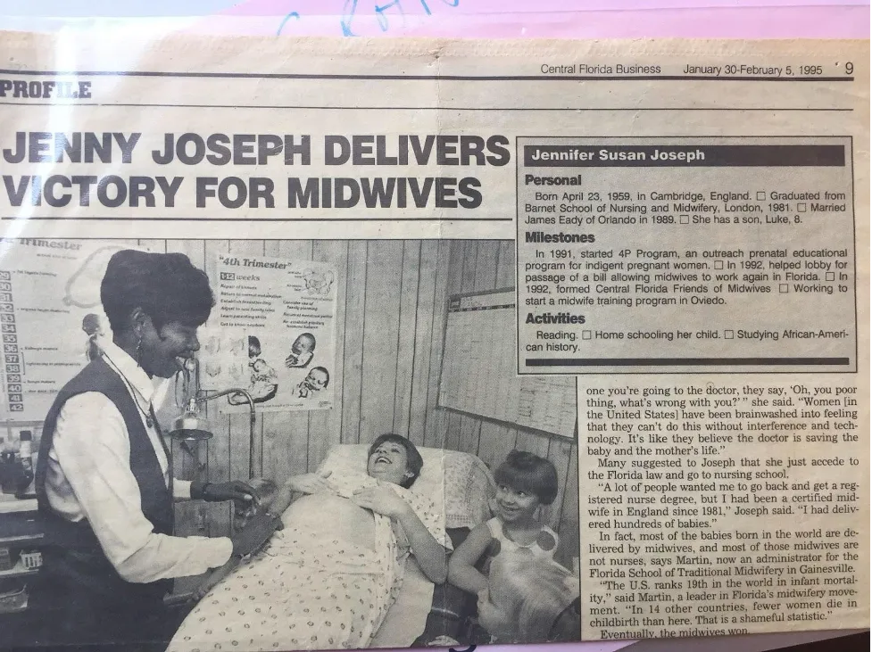Commonsense Childbirth - Jennie Joseph Florida Midwifery License